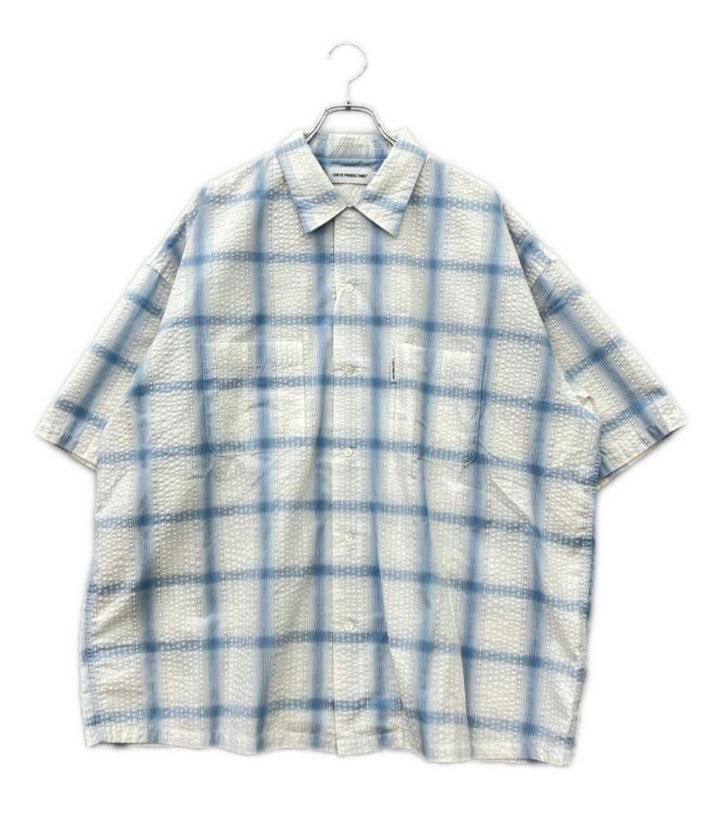 クーティプロダクションズ 半袖チェックシャツ メンズ SIZE LARGE (L