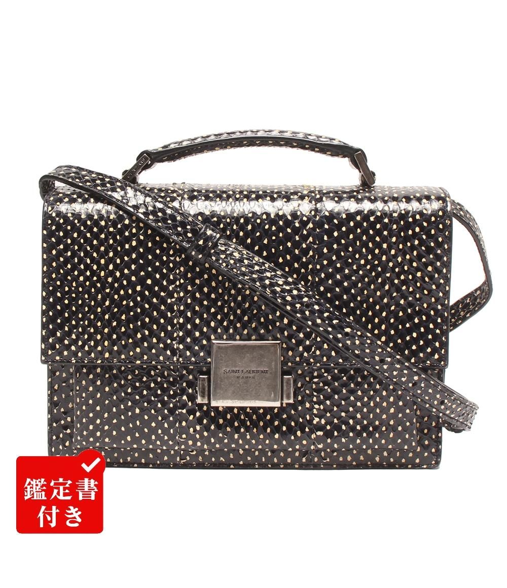 サンローラン 2 way ハンドバッグ ショルダーバッグ 斜め掛け パイソン レディース SAINT LAURENT
