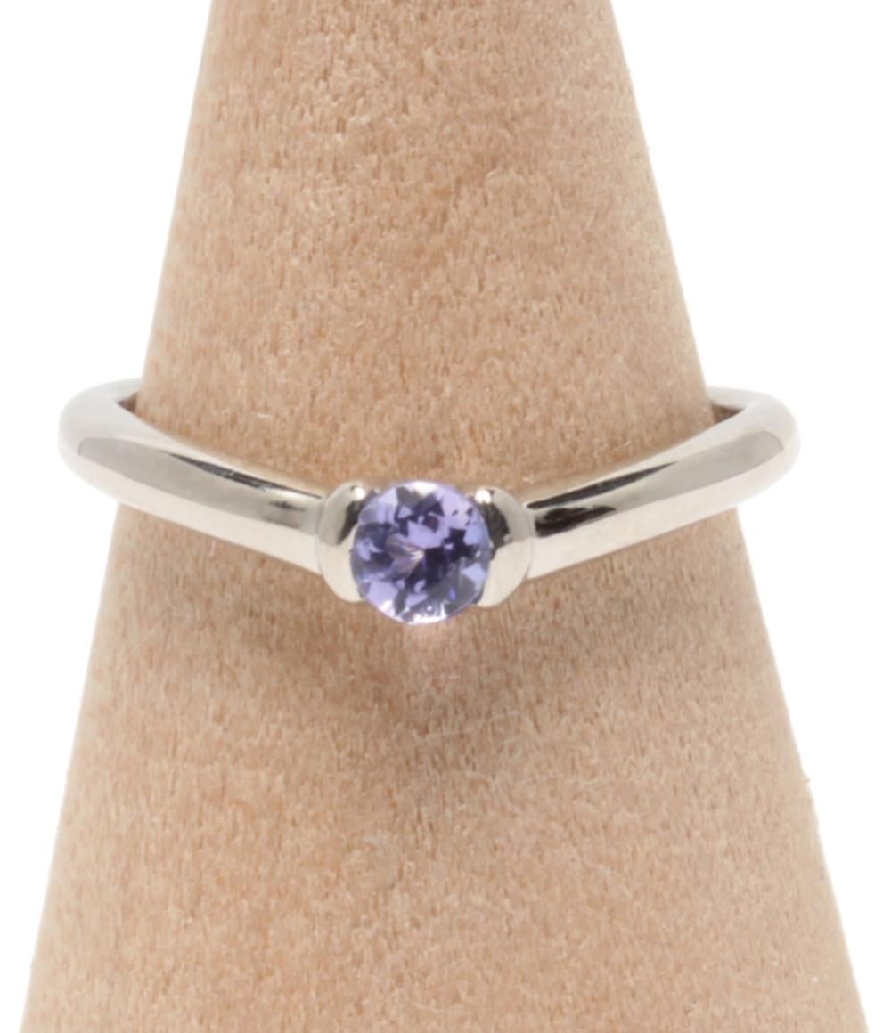 ヴァンドームアオヤマ リング 指輪 Pt 950 ラインストーン レディース SIZE 9号 VENDOME AOYAMA