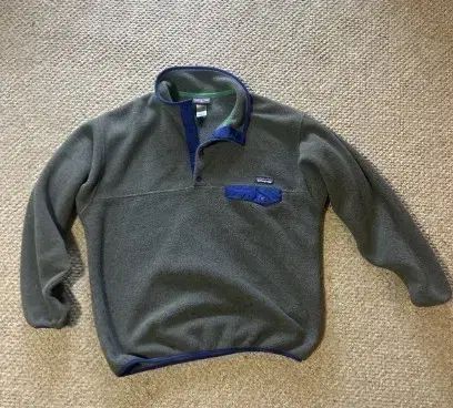 パタゴニア シンチラ スナップ ボタン プルオーバー フリース グレー M