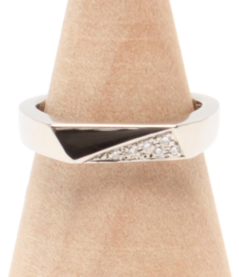 リング 指輪 Pt 900 ダイヤ 0 04 ct レディース SIZE 12号