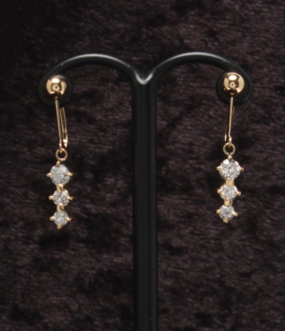 イヤリング K 18 ダイヤ 0.63 ct レディース