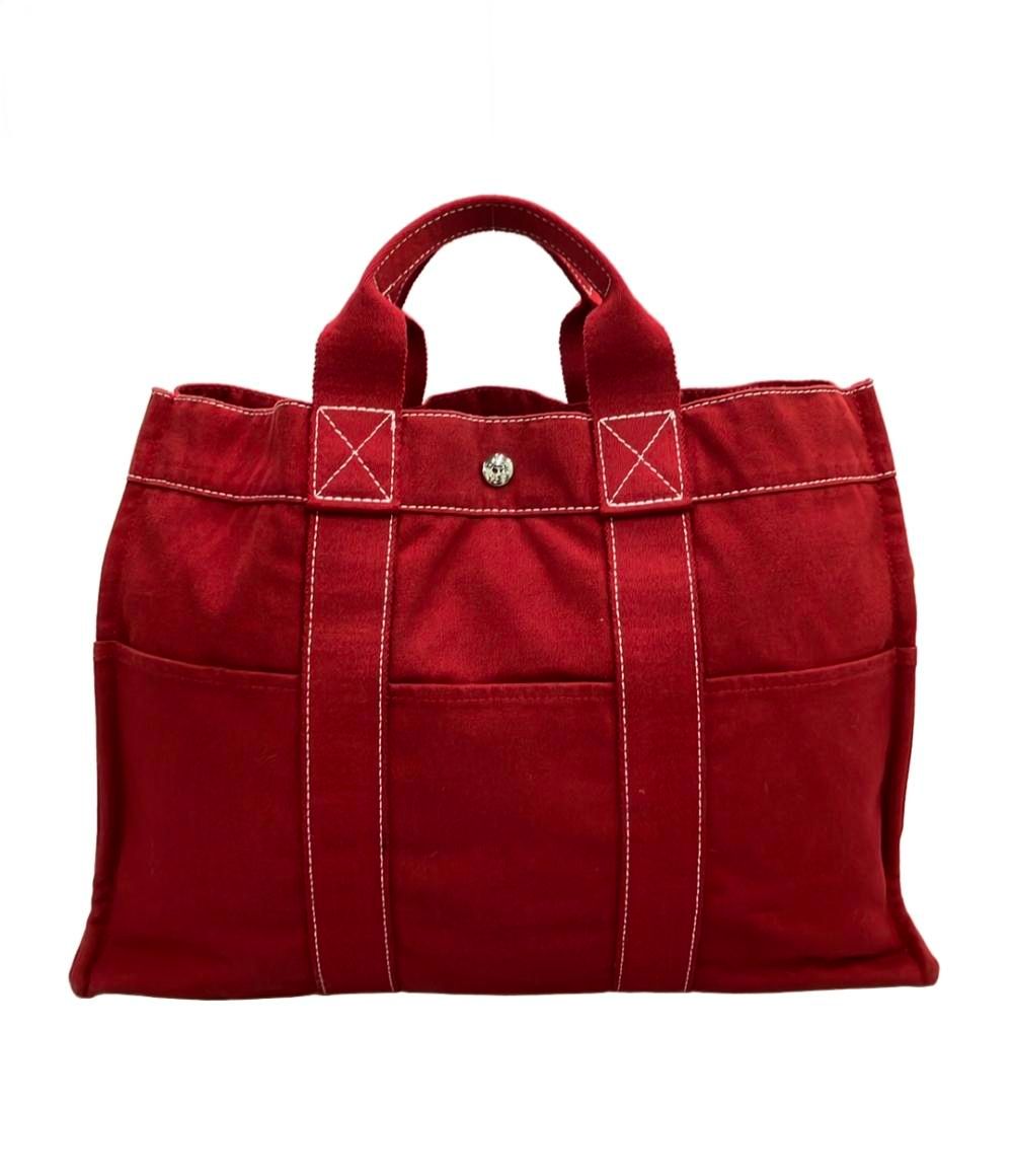 エルメス トートバッグ コットンキャンバス ドーヴィルMM レディース HERMES
