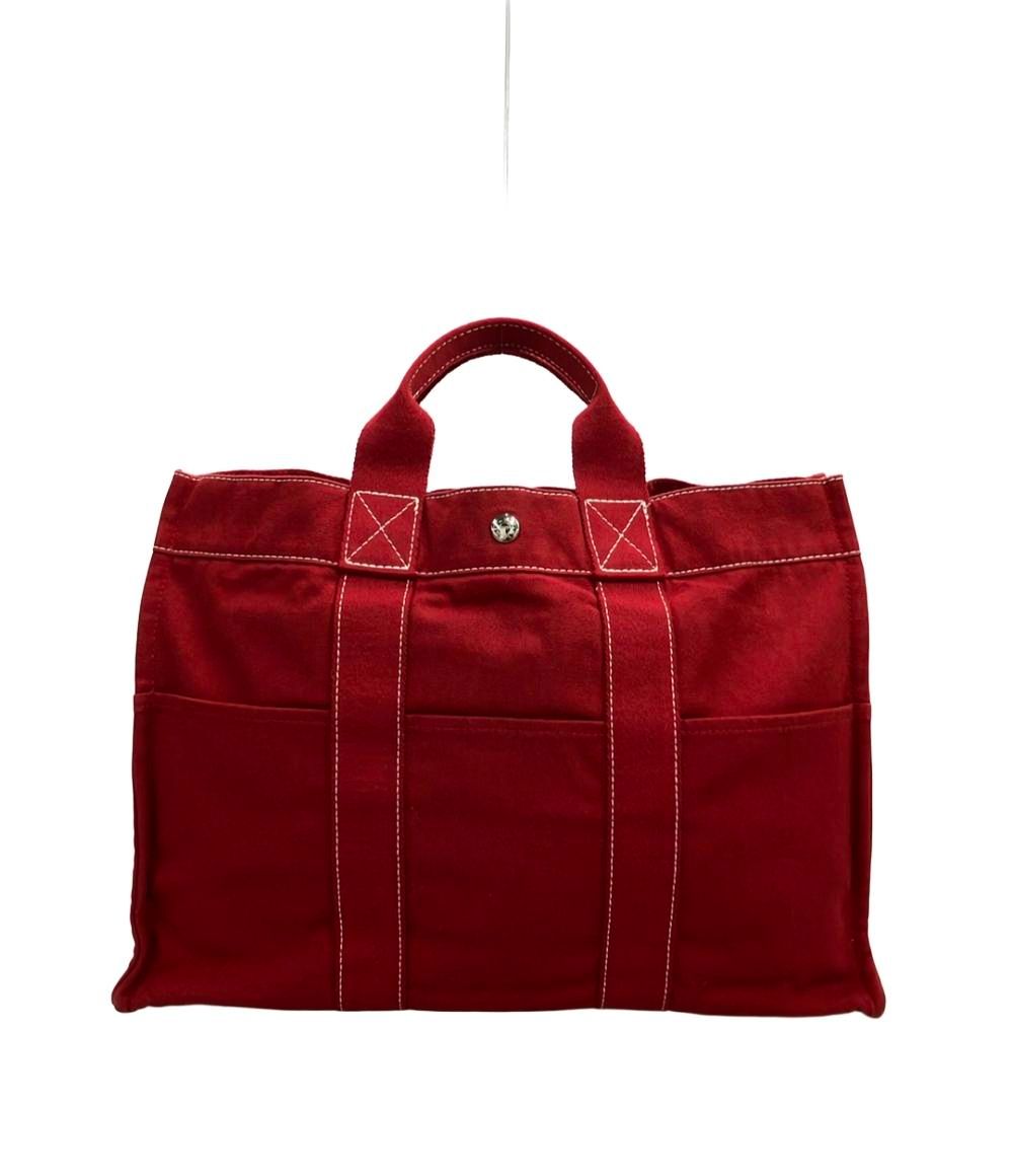 エルメス トートバッグ コットンキャンバス ドーヴィルMM レディース HERMES