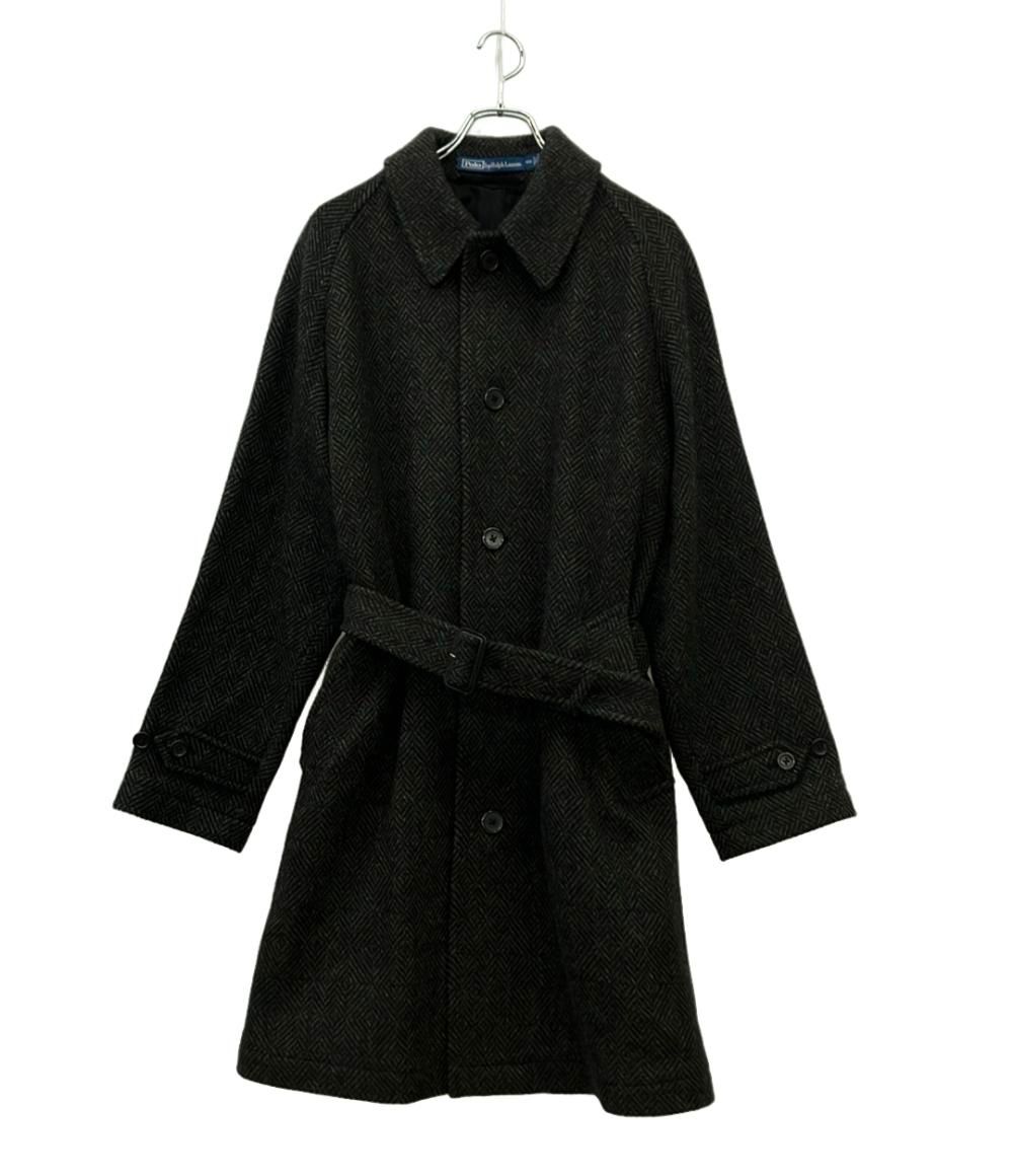 ポロ・ラルフローレン ステンカラーコート ウール ヘリンボーン