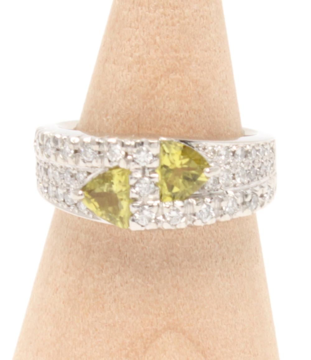 リング 指輪 Pt 900 ダイヤ 0 48 ct トルマリン 88 レディース SIZE 12号