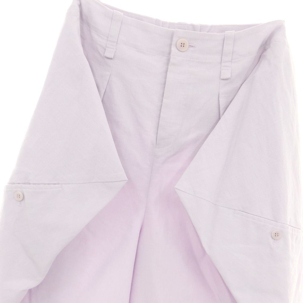 イッセイミヤケ ISSEY MIYAKE 春夏 パンツ ライトパープル サイズ表記なし L位 レディース