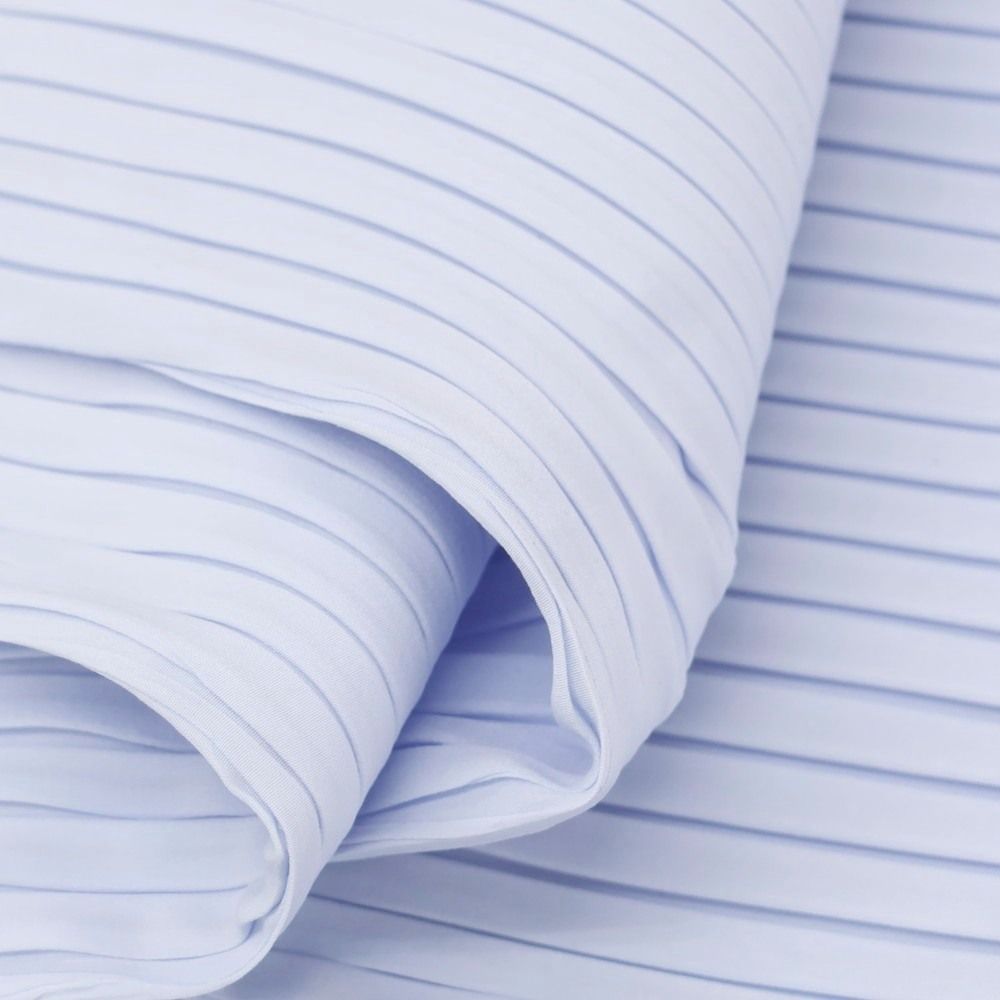  イッセイミヤケ ISSEY MIYAKE 春夏 プリーツ イージーパンツ ライトブルー サイズ表記なし L位 レディース ワイドパンツ イージーパンツ パンツ