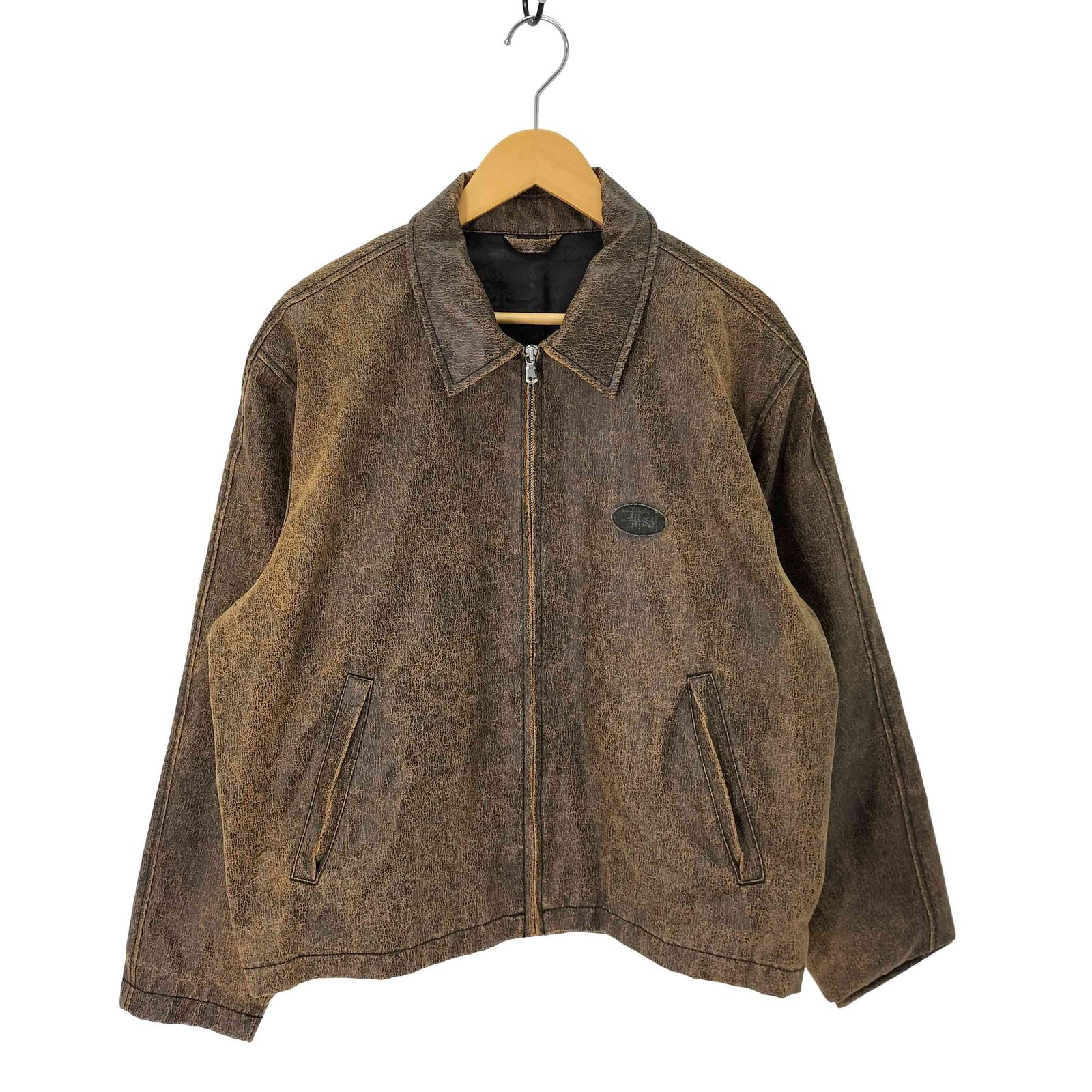 ステューシー Stussy Coated Cotton Club Jacket/ メンズ import：L