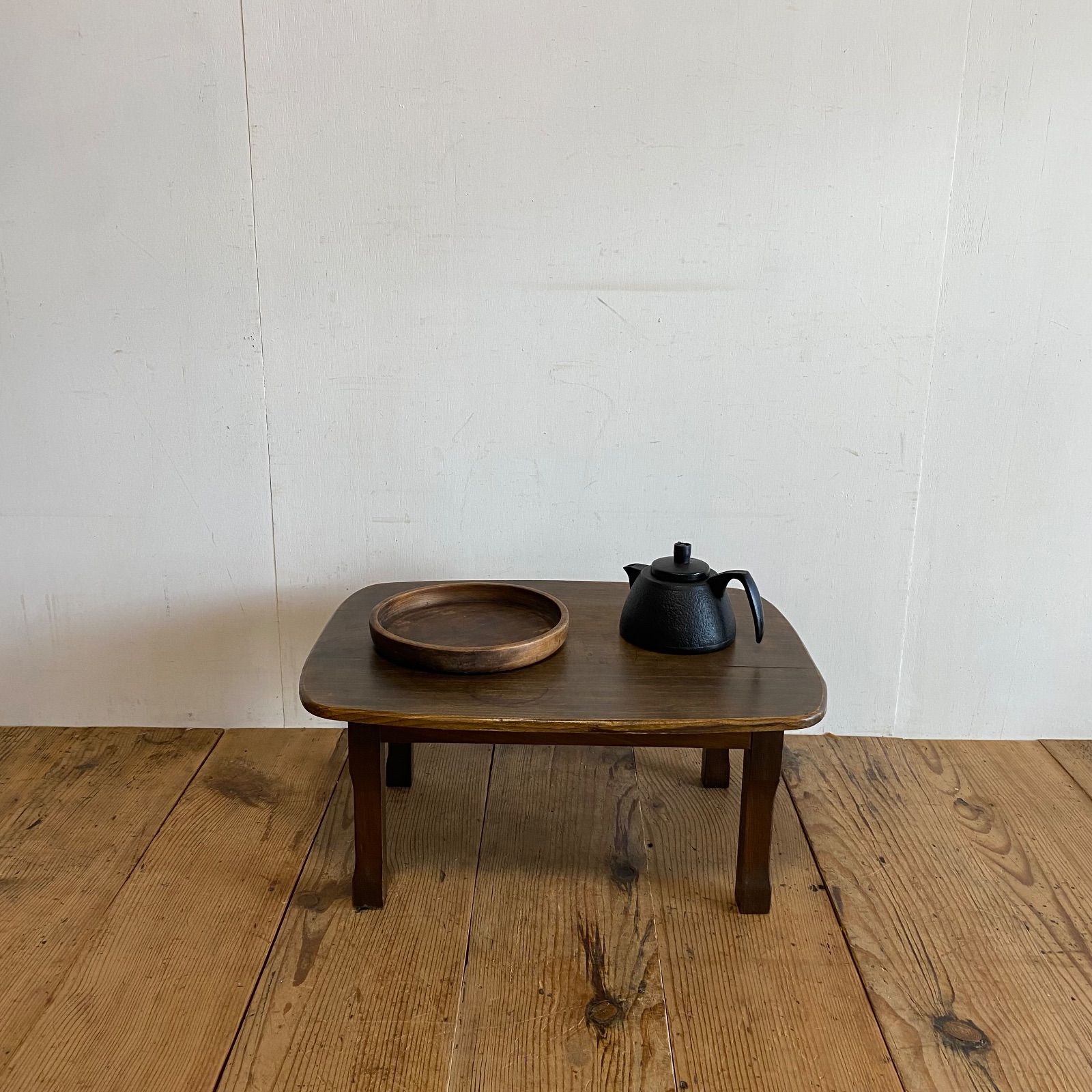 古家具 木製 ローテーブル 座卓 ちゃぶ台 小机 アンティーク y341