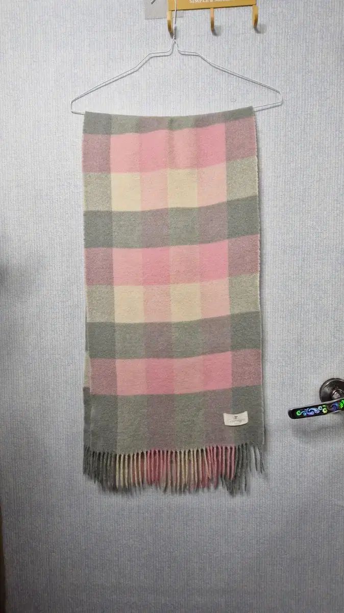 クレージュ ピンク CHECK マフラー