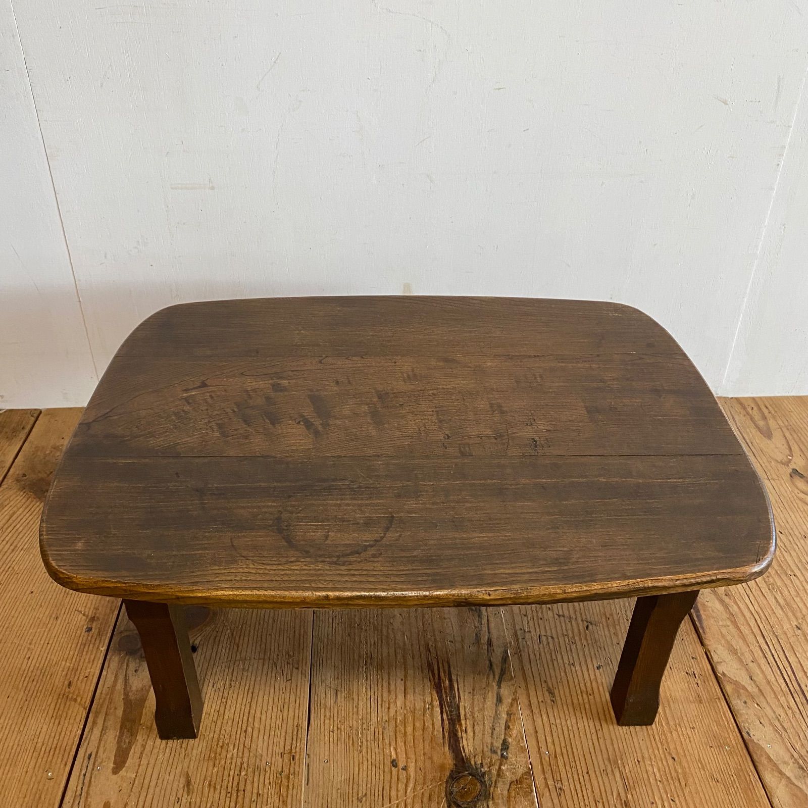 古家具 木製 ローテーブル 座卓 ちゃぶ台 小机 アンティーク y341