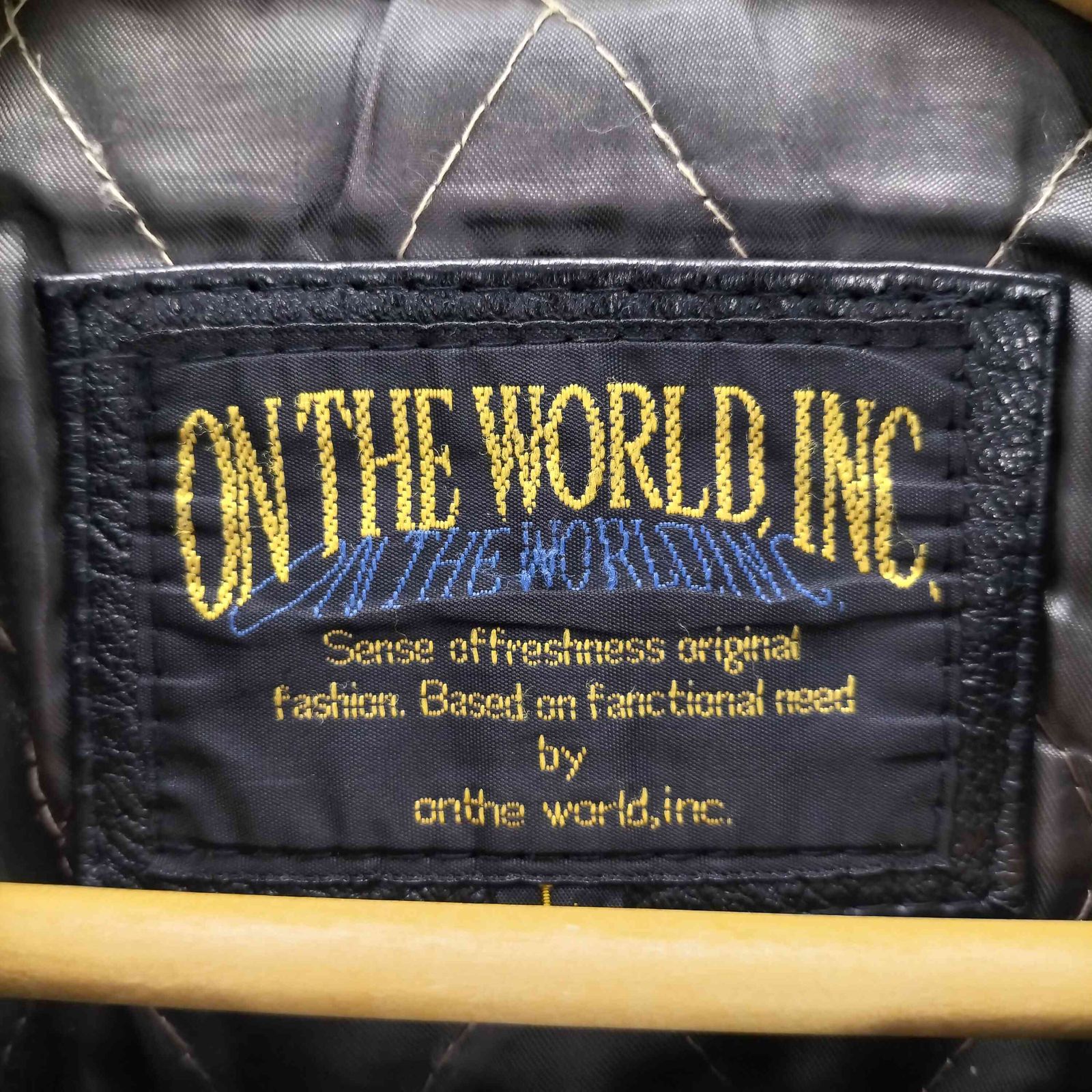 メンズ ユーズドフルギ USED古着 LAMB LEATHER CAR COAT 裏地キルティング 羊革 ラムレザー カーコート メンズ import：L