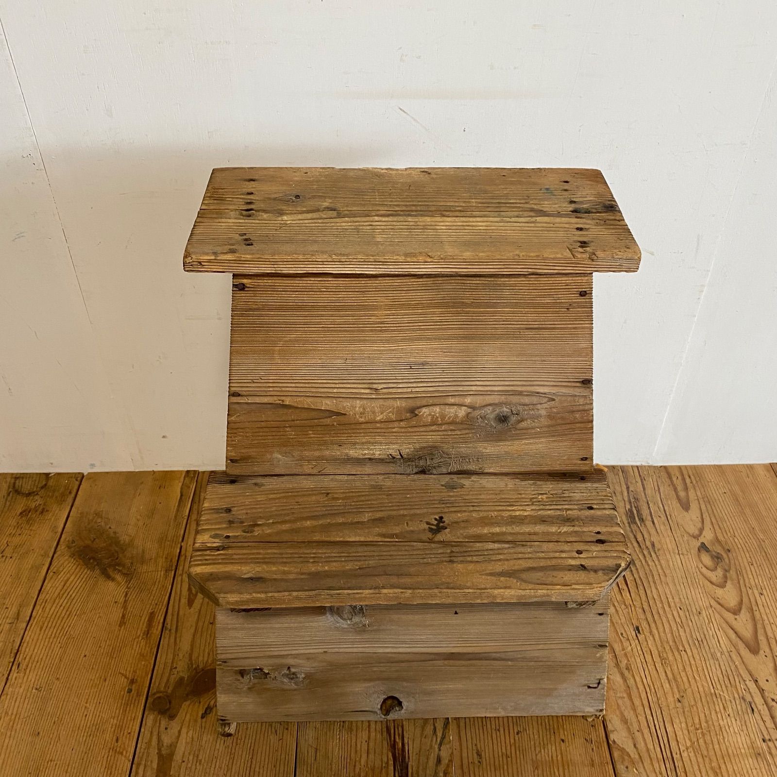 アンティーク スツール 踏み台 無垢材 y30 アンティーク スツール 踏み台 無垢材 y30 アンティーク スツール