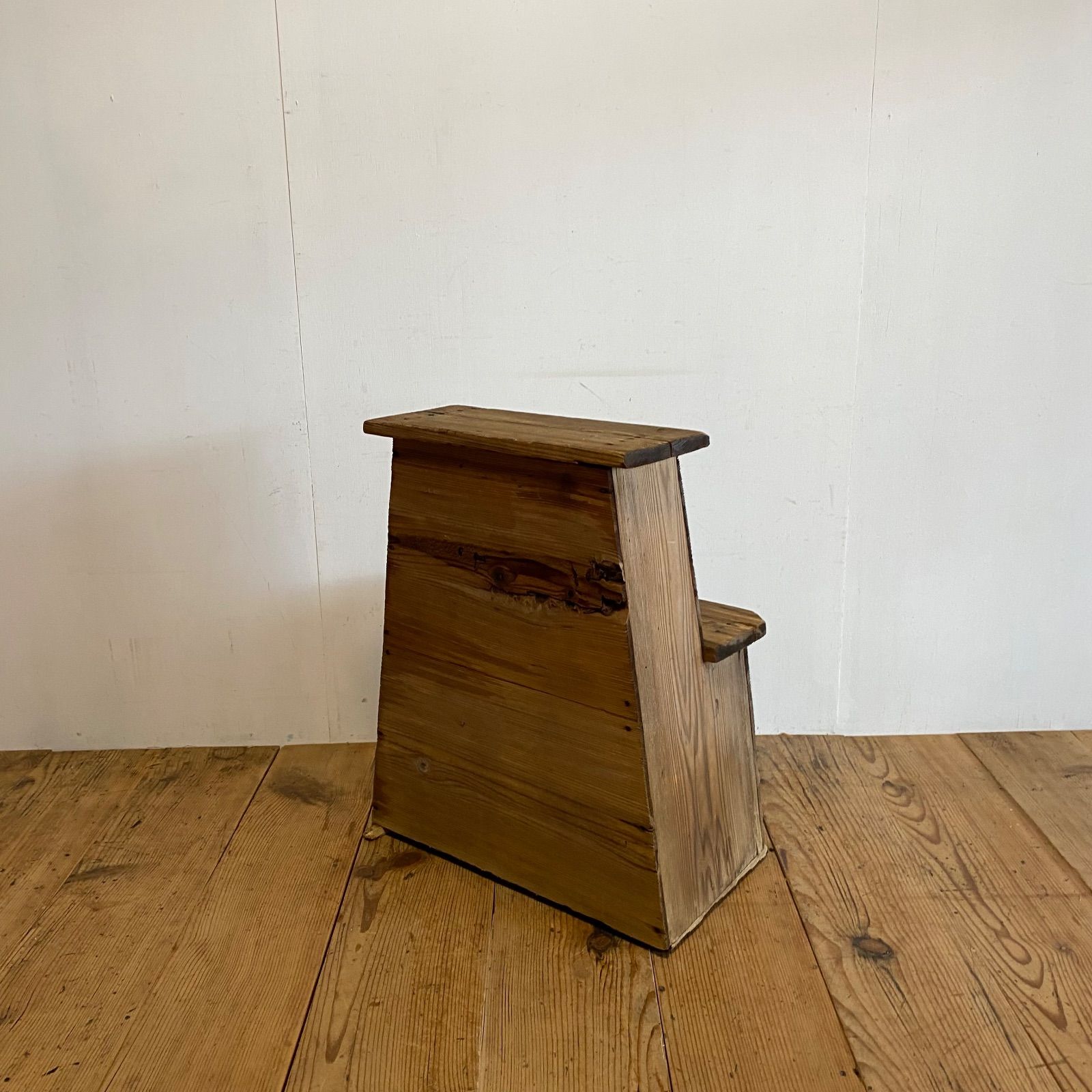 アンティーク 古道具 木製 踏み台 スツール ステップボックス 民藝