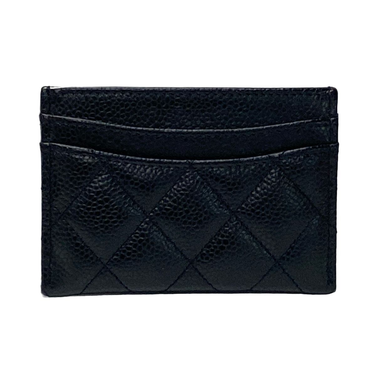 CHANEL シャネル カードケース クラシック AP 0213 黒 ゴールド金具 マトラッセ ココマーク