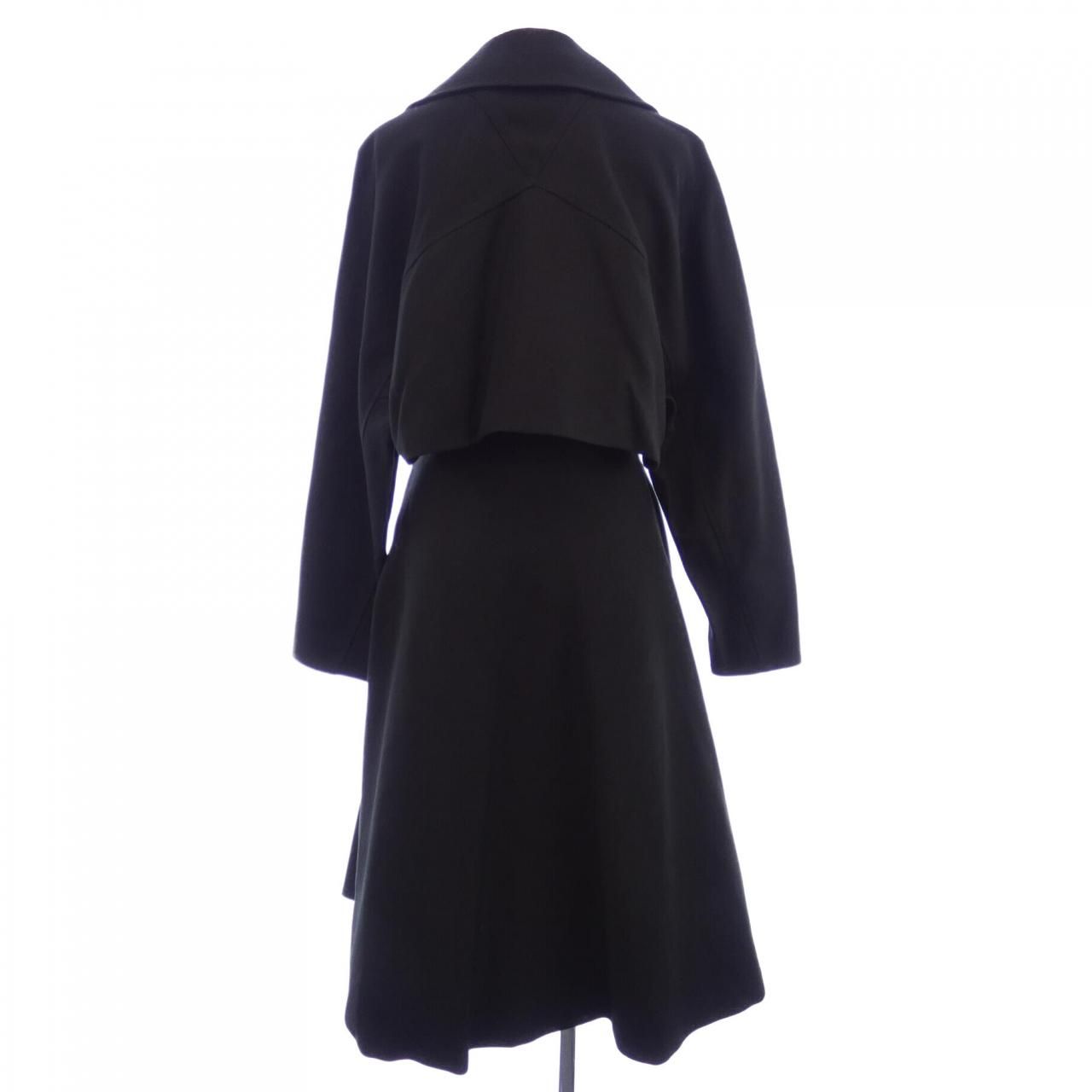 ボッテガヴェネタ BOTTEGA VENETA コート ブラック BOTTEGA VENETA ステンカラーコート ブラック BOTTEGA VENETA