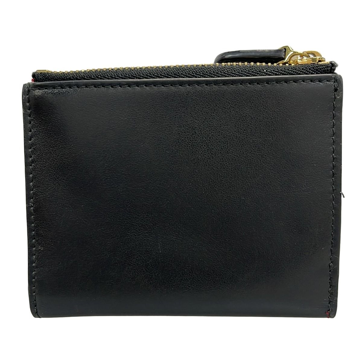 FERRAGAMO SalvatoreFerragamo サルバトーレフェラガモ コインケース ヴァラ 黒×ベージュ×ブラウン ヒョウ柄 レザー