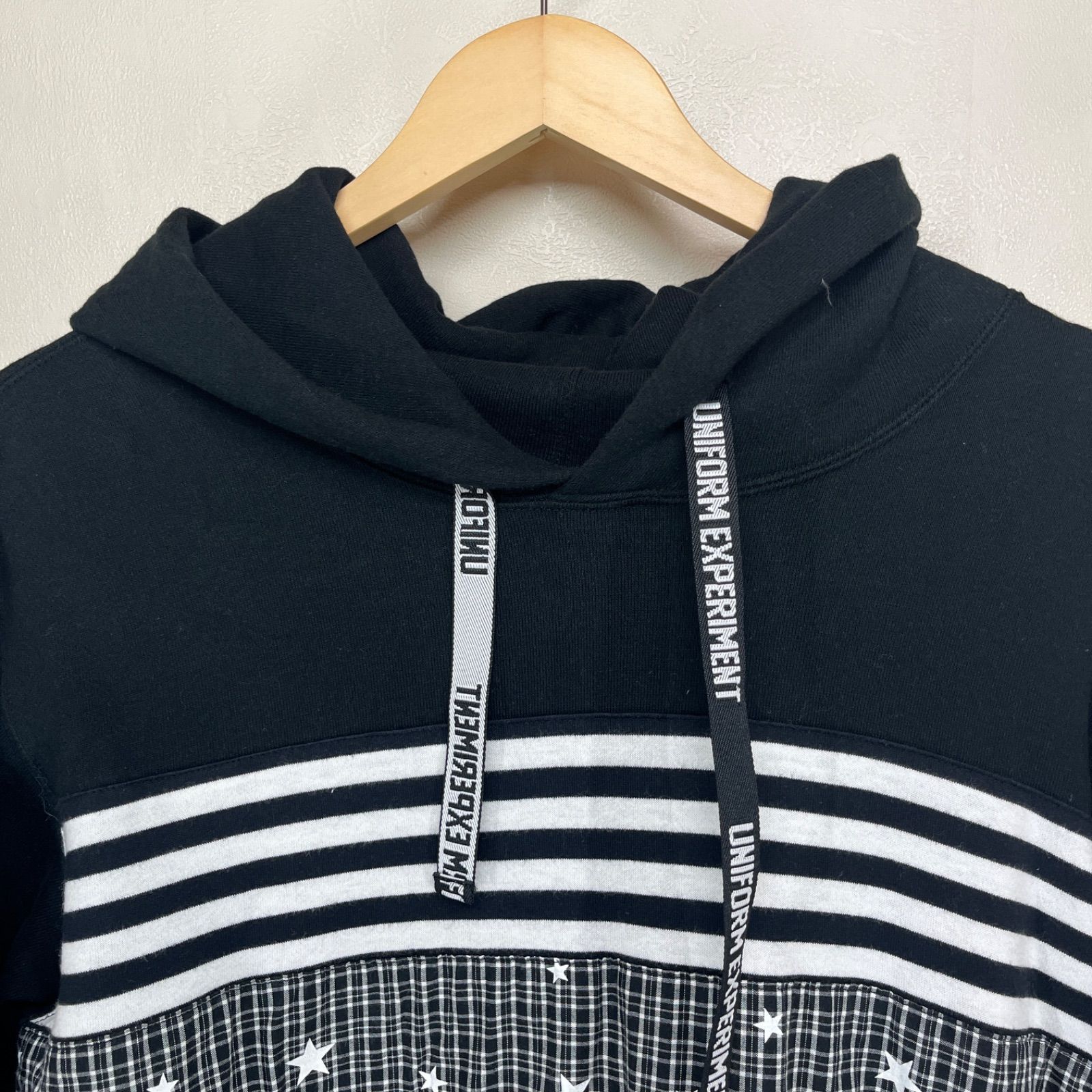 ユニフォームエクスペリメント フードパーカー (ブラック/M) - メルカリ