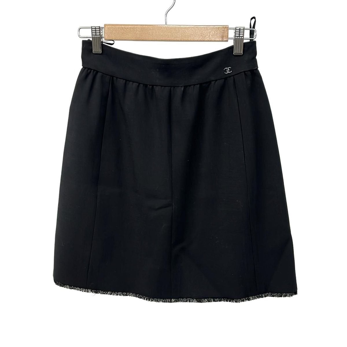 CHANEL シャネル スカート サイズ36 S レディース - P 31046 黒 ココマーク ひざ丈