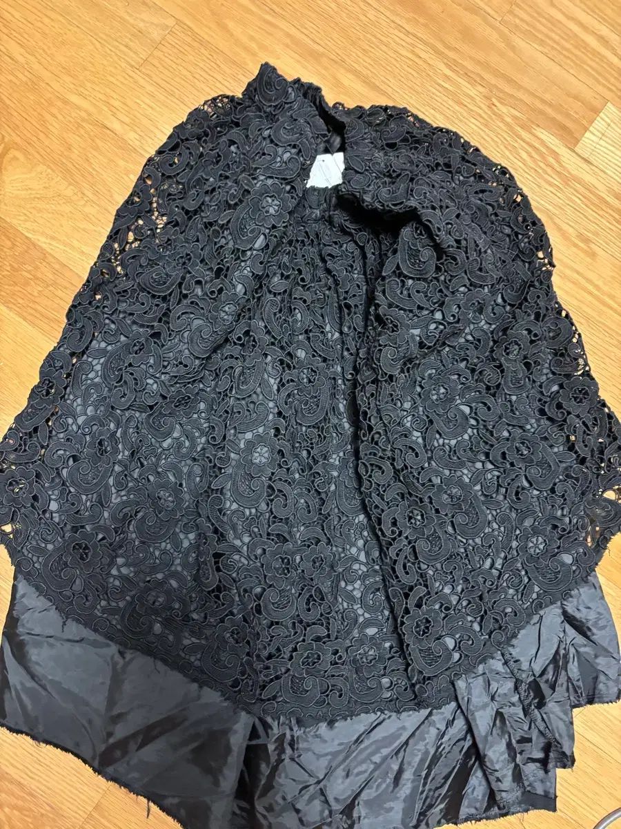 COMME des GARCONS コム デ ギャルソン ブラック レイ ススカート