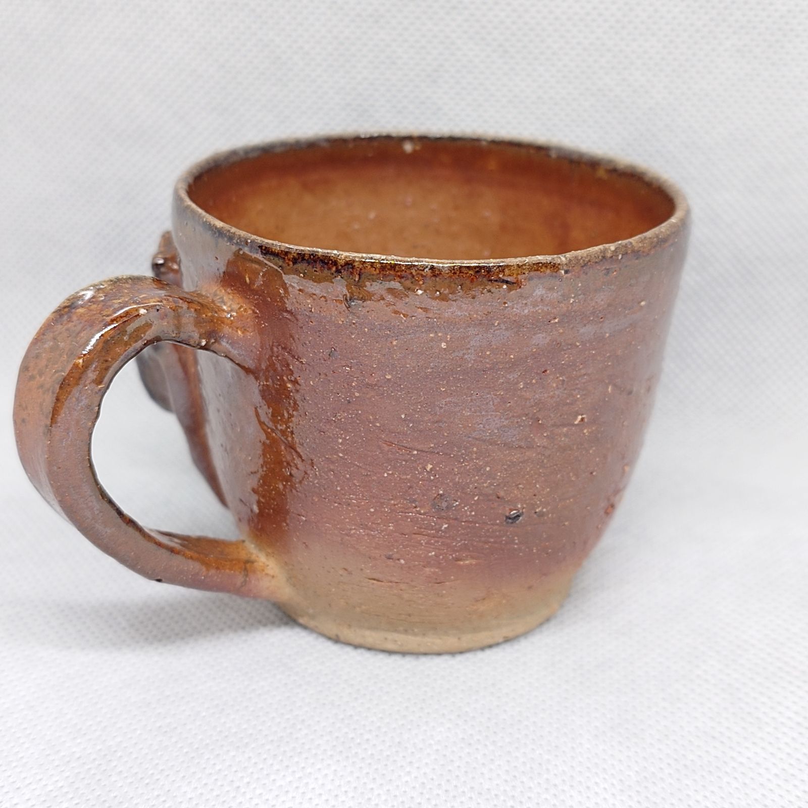 2616】ハシビロコウ カップ…備前焼 - メルカリ