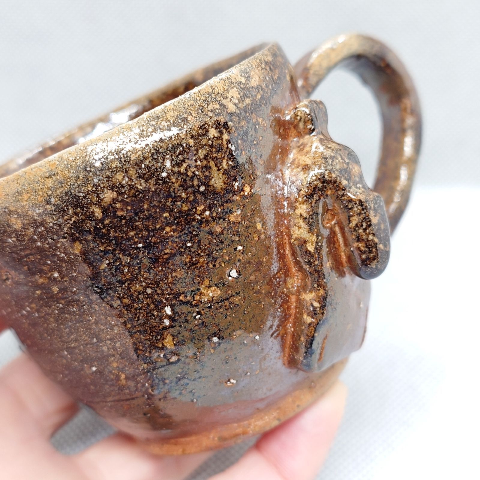 【2606】56.ハシビロコウのカップ…備前焼 2616】ハシビロコウ カップ…備前焼 - メルカリ