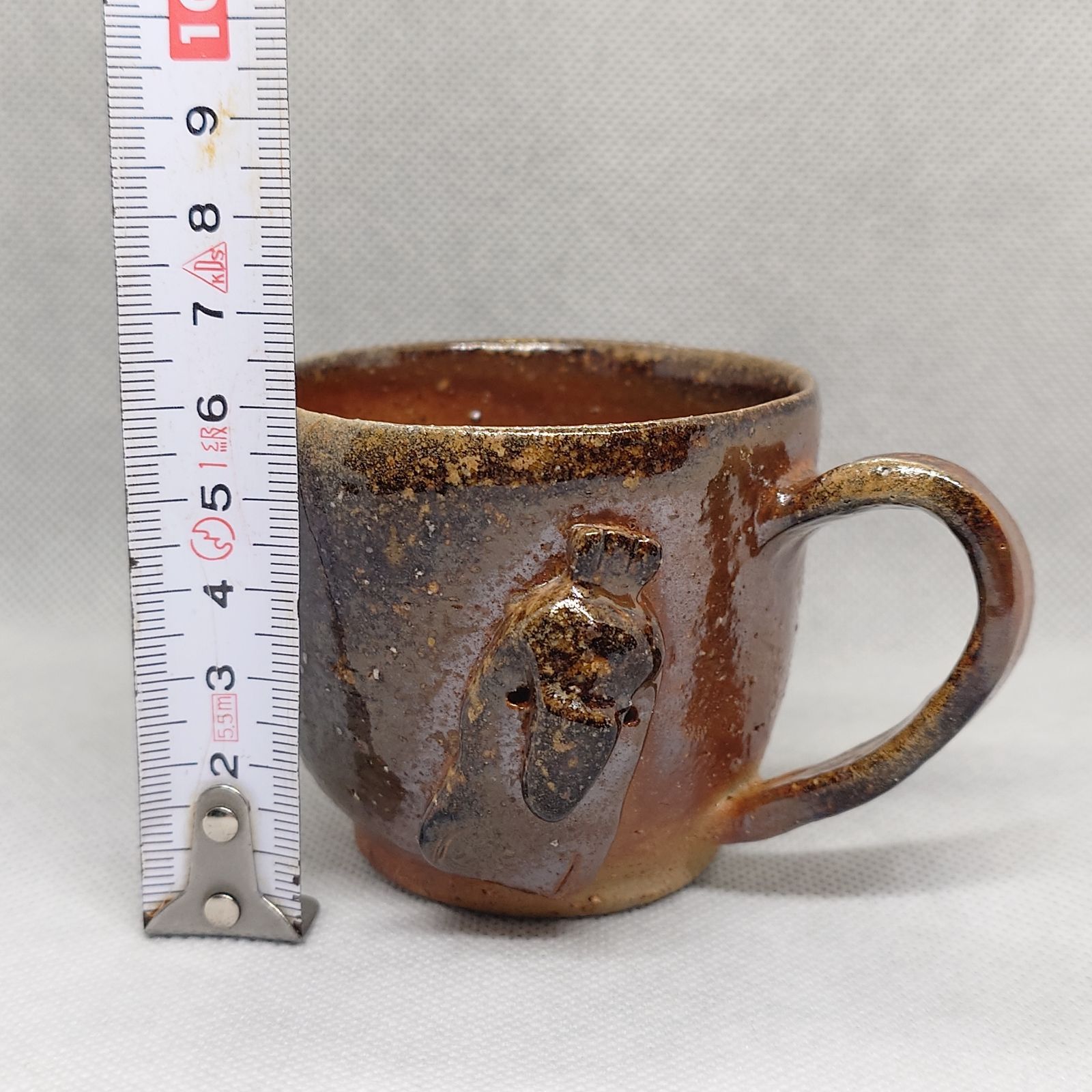 2616】ハシビロコウ カップ…備前焼 - メルカリ