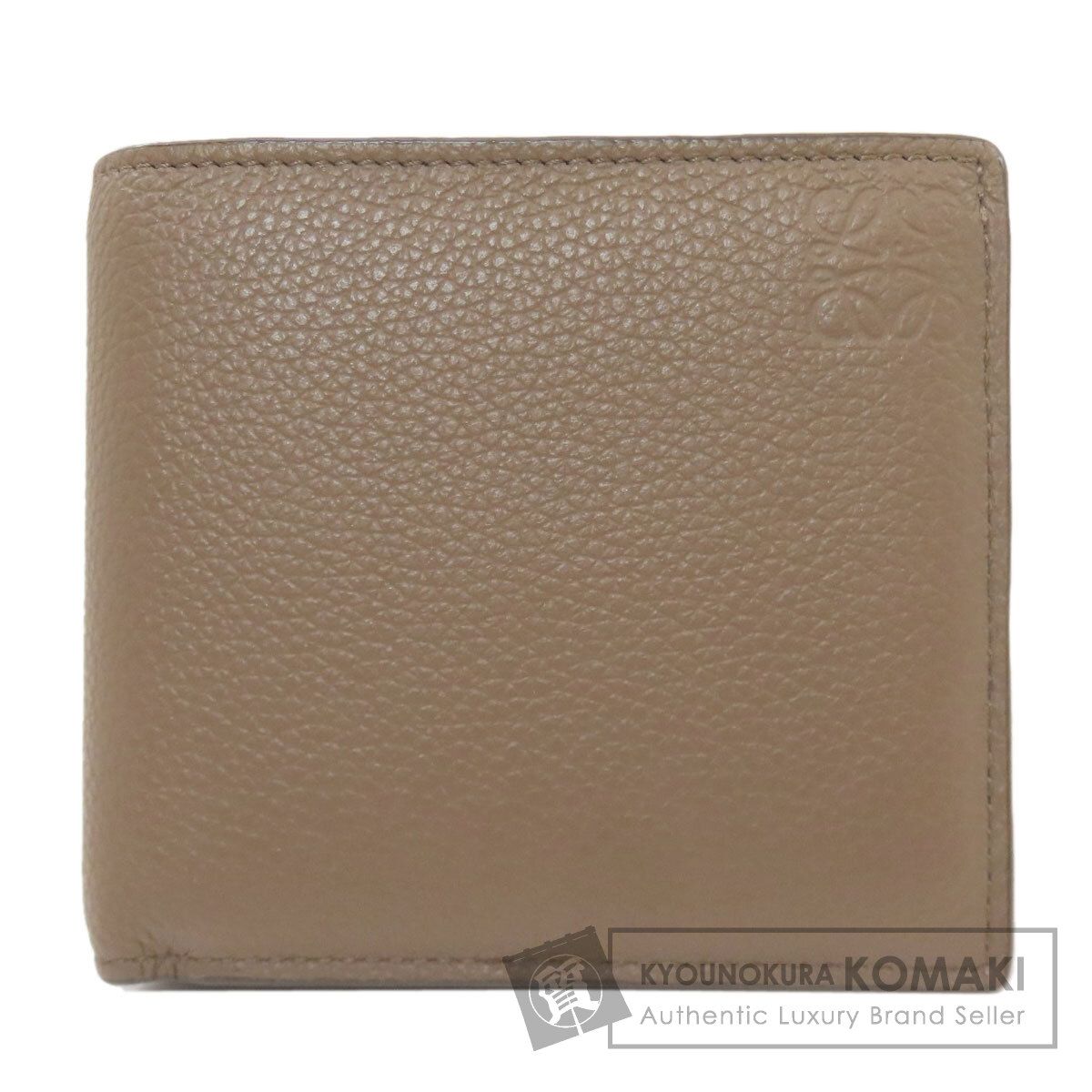 LOEWE ロエベ アナグラム バイフォールド 二つ折り財布 小銭入れあり レザー レディース