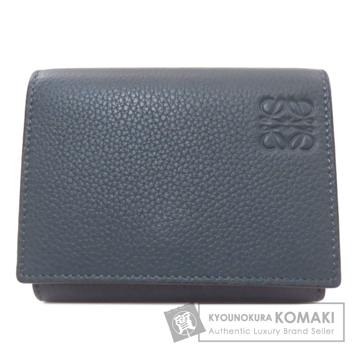 LOEWE ロエベ コンパクトウォレット アナグラム 二つ折り財布 小銭入れあり レザー レディース