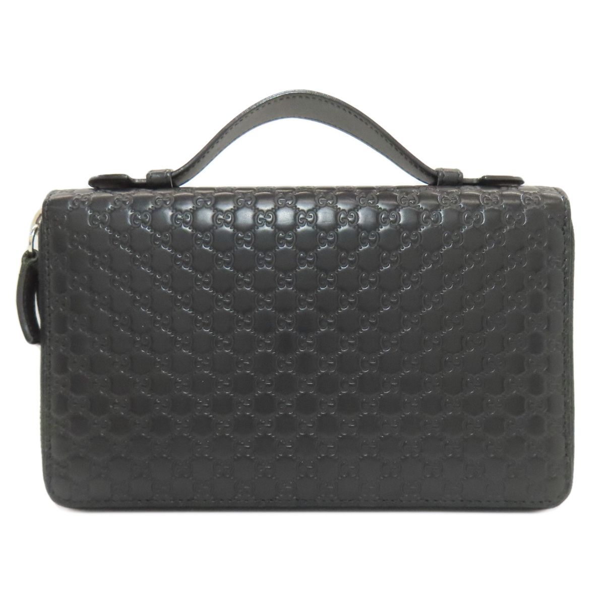 GUCCI グッチ 449246 マイクログッチシマ トラベルケース セカンドバッグ レザー レディース