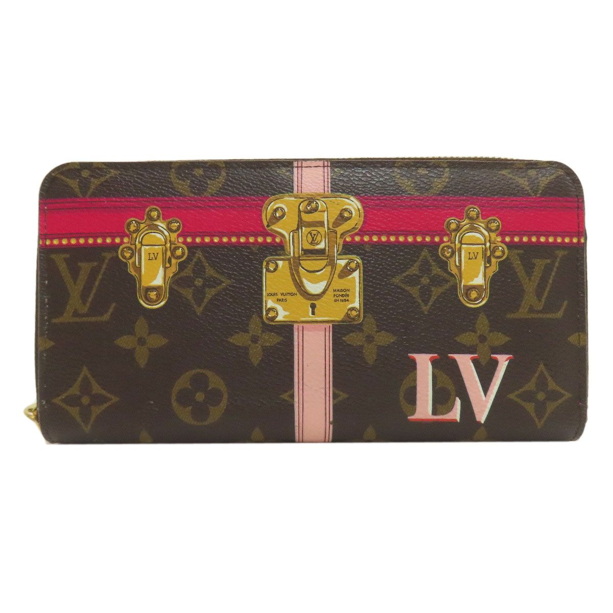 LOUIS VUITTON ルイヴィトン M 62616 ジッピー ウォレット サマートランク 長財布 小銭入れあり モノグラムキャンバス レディース