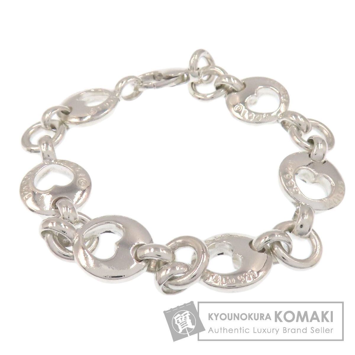 TIFFANY-Co. ティファニー ピアスドハート ブレスレット SV レディース