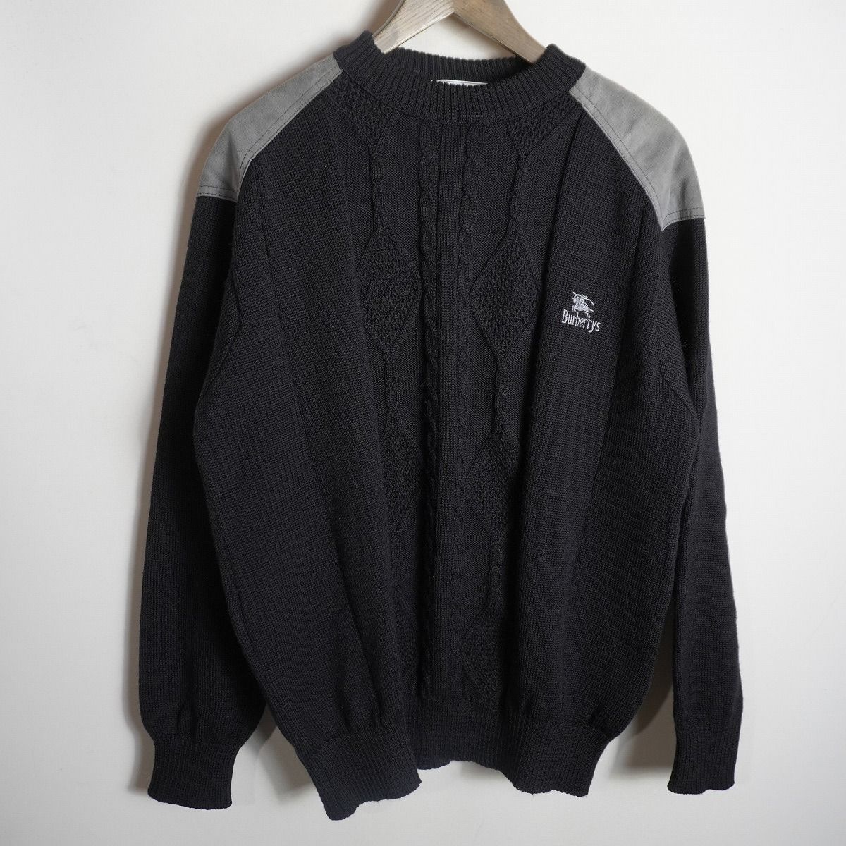 90s Vintage BURBERRYS バーバリーズ コマンドー ウール ニット