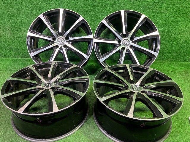 ブランドルライン ｴﾙｸﾞﾗﾝﾄﾞ ｵﾃﾞｯｾｲ ホイール アルミ ブラックポリッシュ 20インチ 8 5 J 5穴 4本 114 3