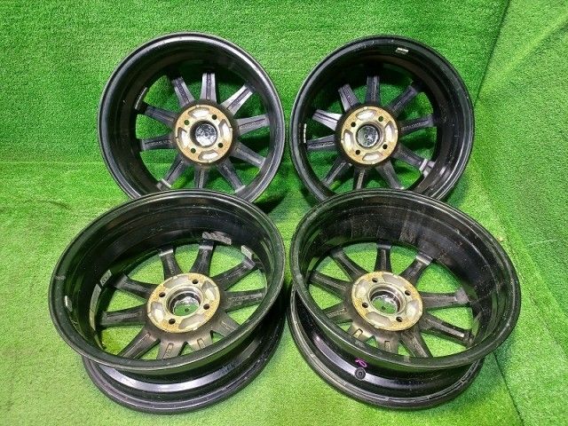 エヴァンス ｳﾞｨｯﾂ ﾔﾘｽ ﾉｰﾄ ﾌｨｯﾄ ホイール アルミ ブラックポリッシュ 15インチ 5 J 4穴 4本 100 45