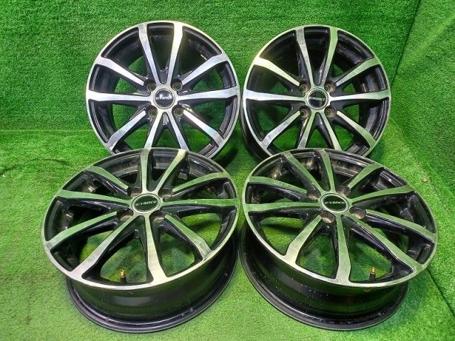 エヴァンス ｳﾞｨｯﾂ ﾔﾘｽ ﾉｰﾄ ﾌｨｯﾄ ホイール アルミ ブラックポリッシュ 15インチ 5 J 4穴 4本 100 45