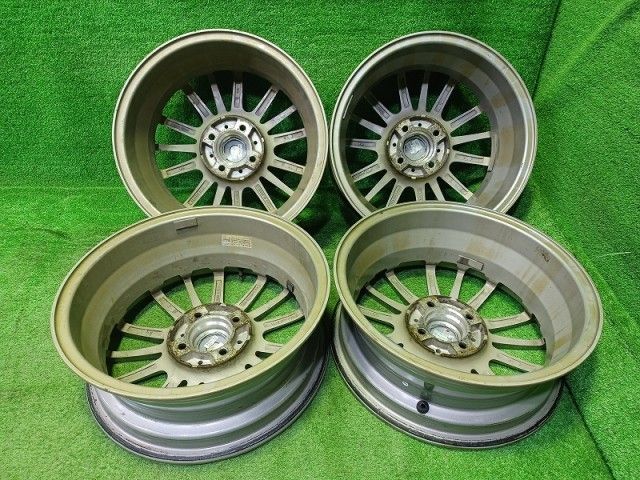 G マッハ ｳﾞｨｯﾂ ﾔﾘｽ ﾉｰﾄ ﾌｨｯﾄ ホイール アルミ ガンメタ 15インチ 5 J 4穴 4本 100 42