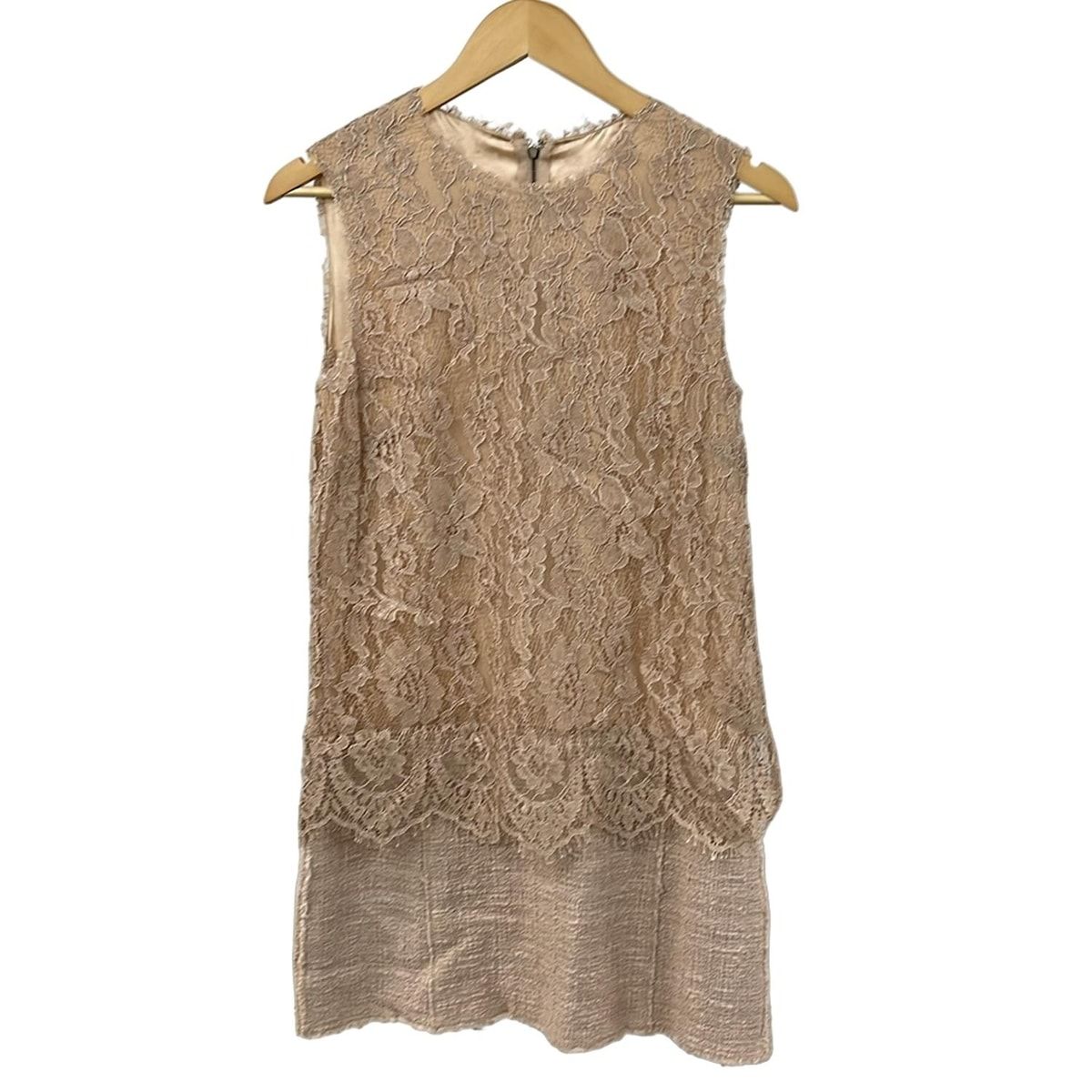 希少✨D&G ドルチェアンドガッパーナ ノースリーブ ワンピース ツイード ドルチェアンドガッバーナ ワンピース サイズ42 M レディース - ピンク