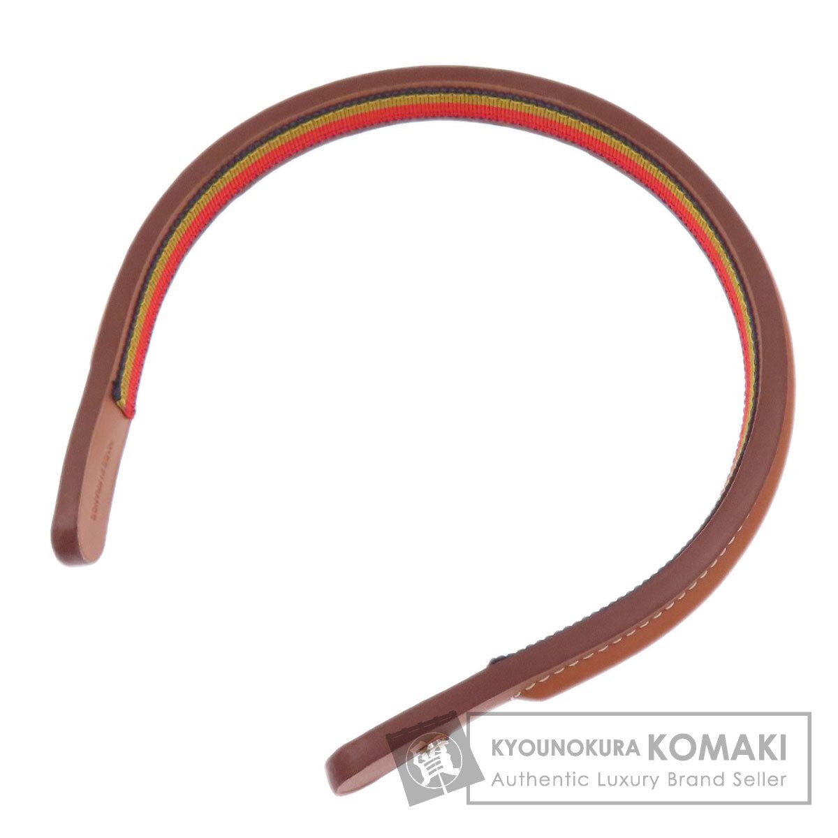 HERMES エルメス カチューシャ セリエボタン ヘア スイフト レディース