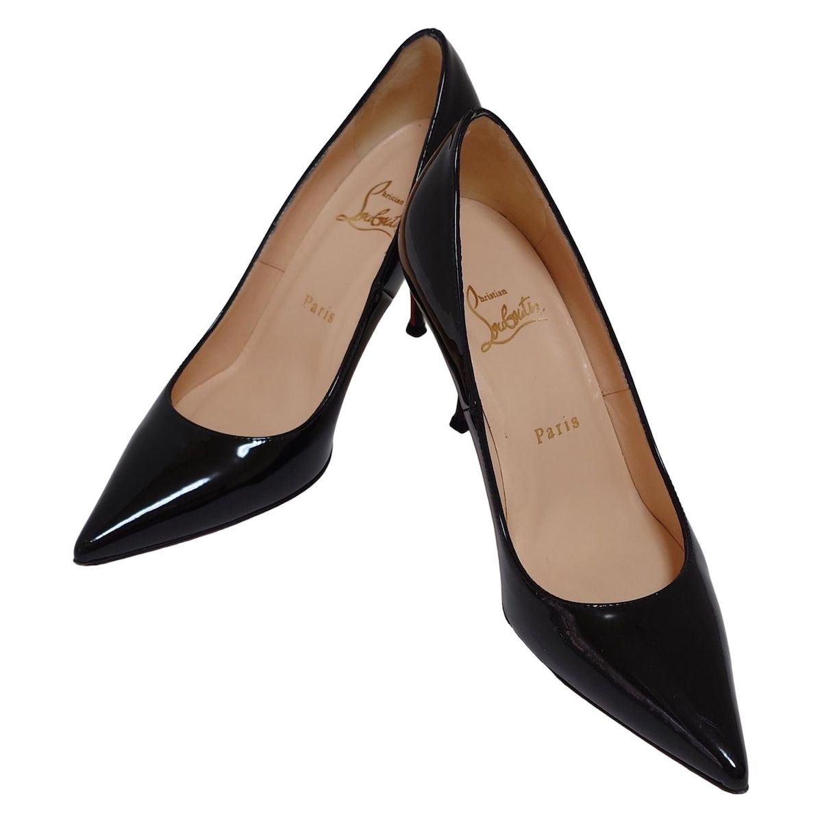 クリスチャンルブタン パンプス 36 レディース - 黒 レザー