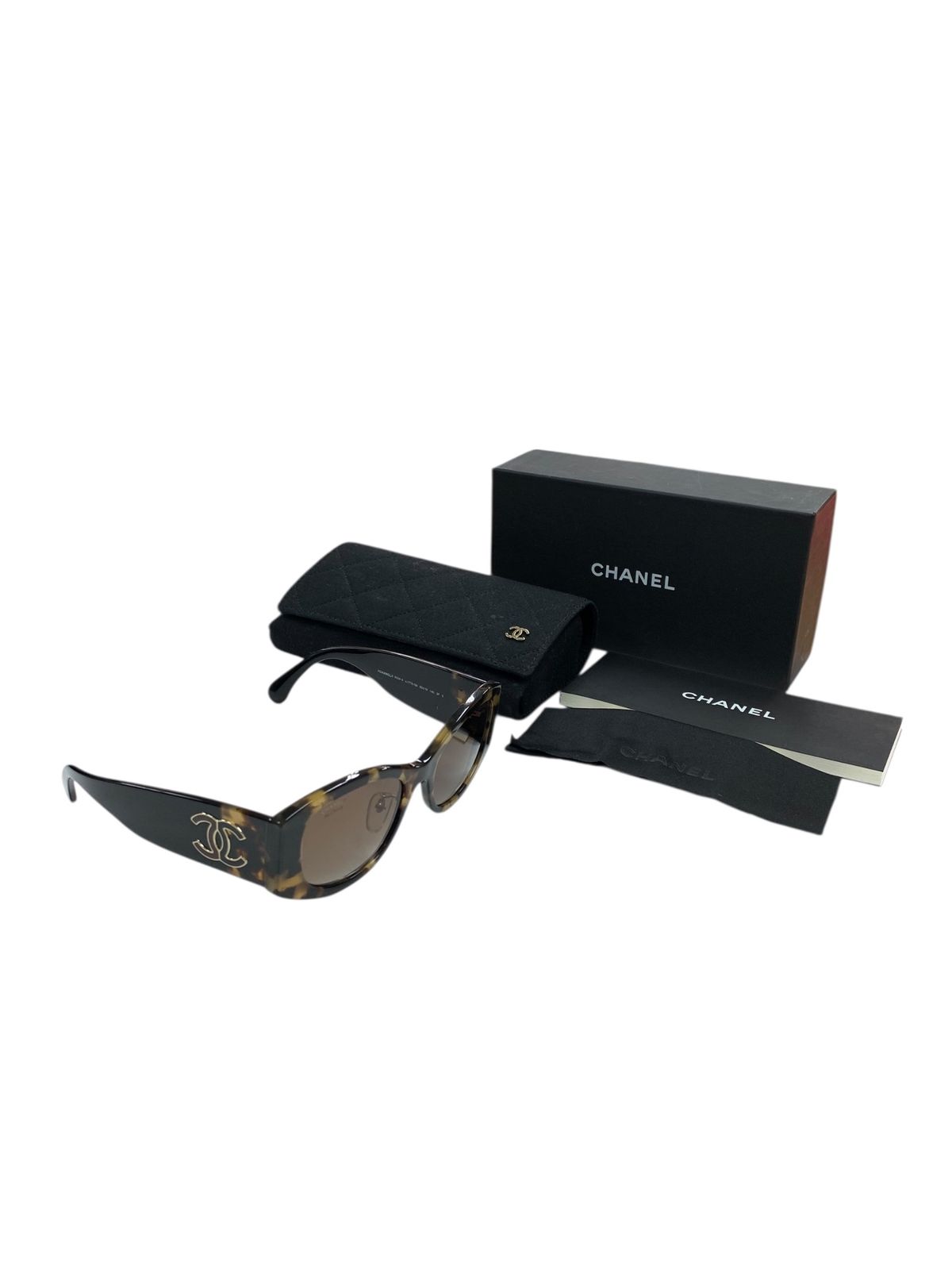 シャネル オーバル シェイプ アイウェア 5524-A C.1770 S 9 サングラス ブラウン セルフレーム フルリム 24 SS