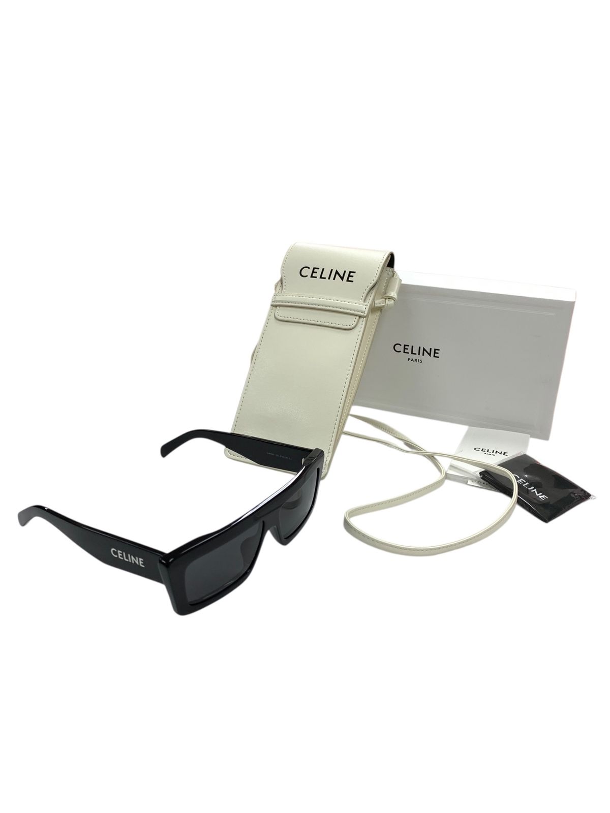 セリーヌ モノクローム 02 サングラス アセテート ブラック