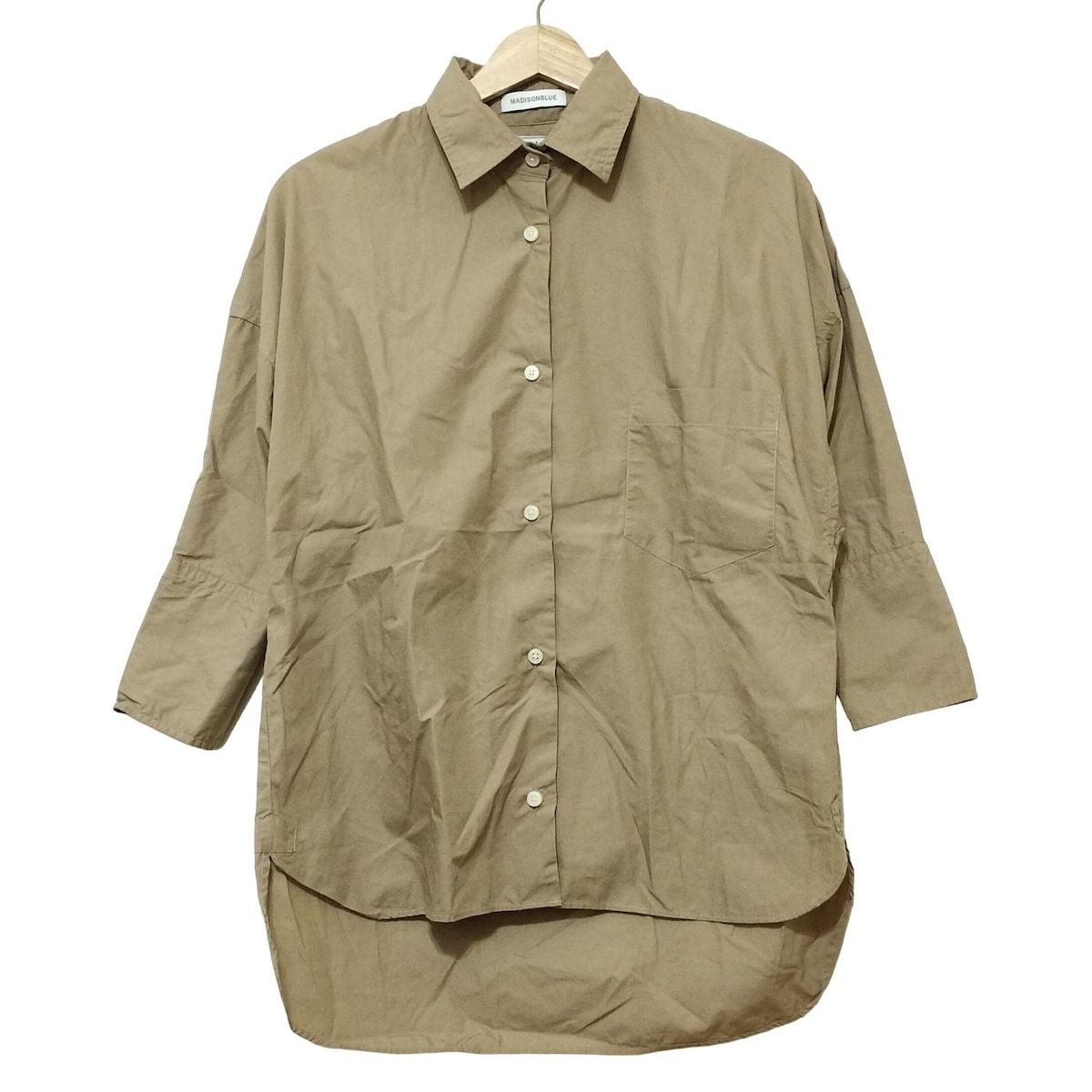 MADISON BLUE マディソンブルー 七分袖シャツブラウス サイズ01 S レディース - ベージュ