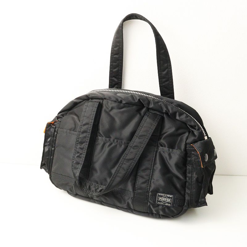 ポーター PORTER TANKER Boston bag ボストンバッグ ブラック ハンドバッグ ナイロン ダッフルバッグ 吉田カバン
