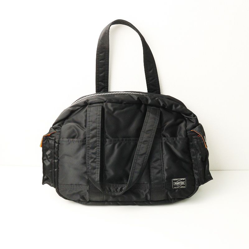 ポーター PORTER TANKER Boston bag ボストンバッグ ブラック ハンドバッグ ナイロン ダッフルバッグ 吉田カバン