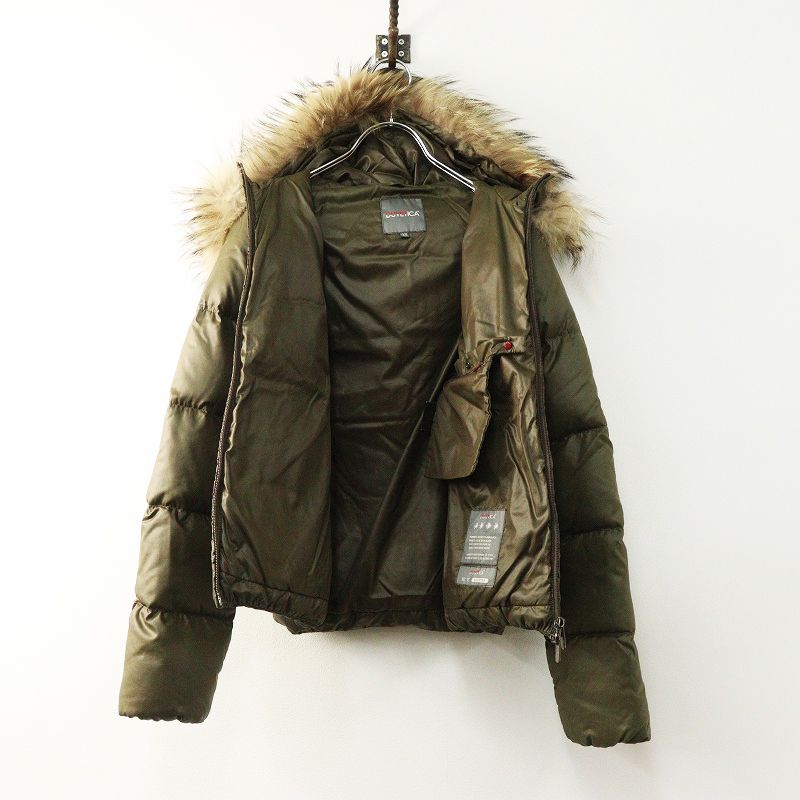 デュベティカ DUVETICA ラクーンファー ダウンジャケット 38｜オリーブ