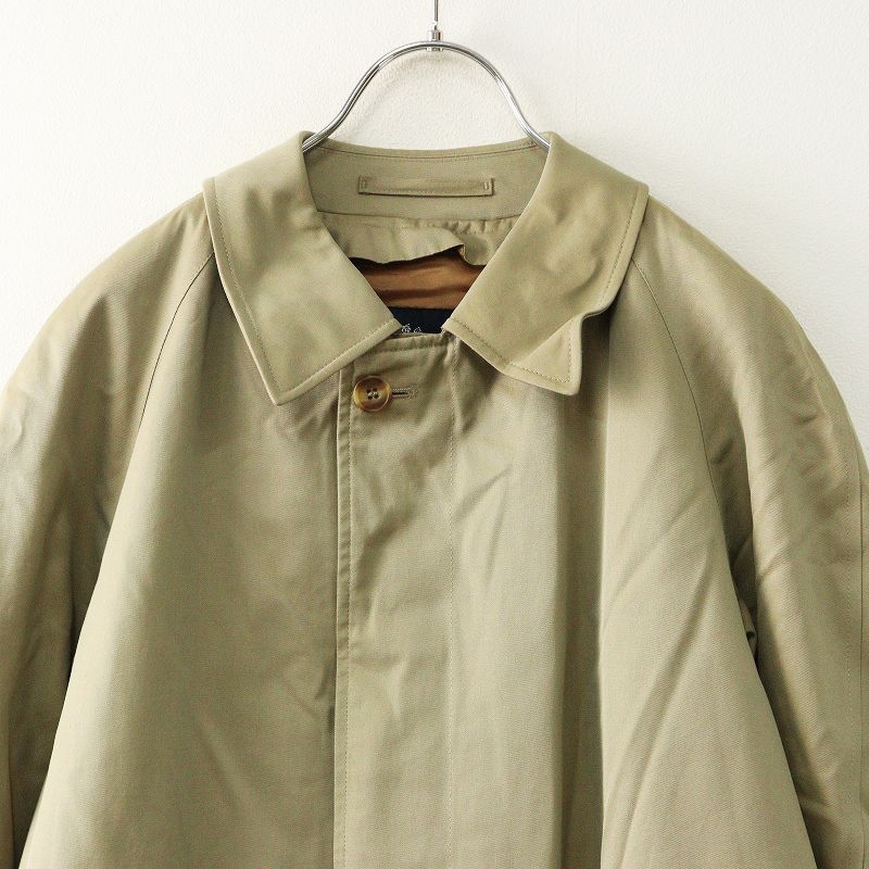 英国製 アクアスキュータム Aquascutum チェックライナー付き コットン