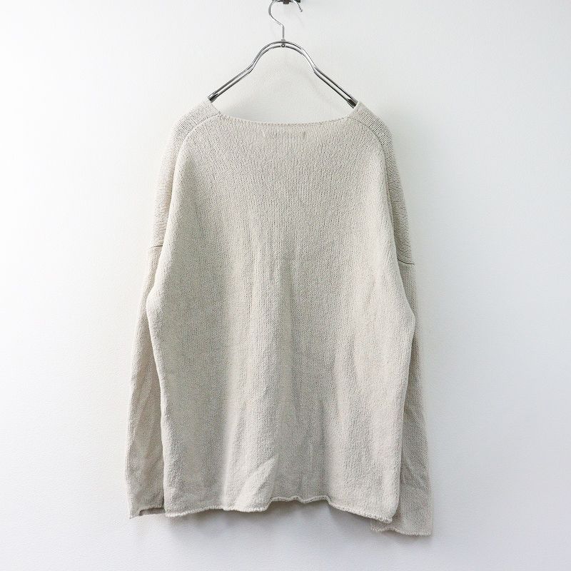 エヴァムエヴァ evam eva シルクVネックニットプルオーバー 2