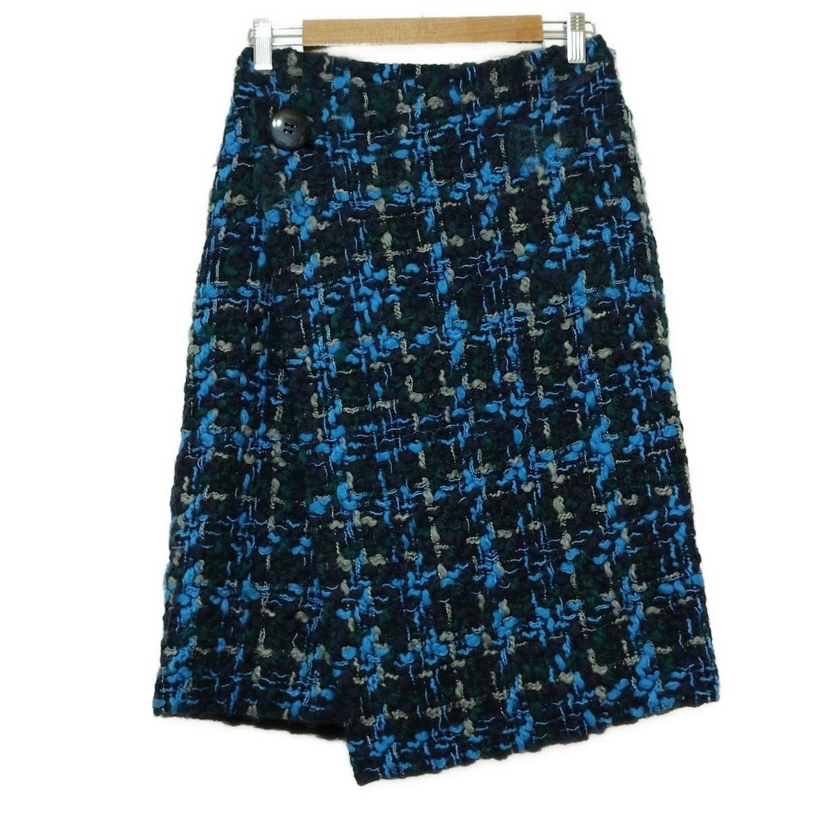 Drawer(ドゥロワー) 巻きスカート サイズ36 S レディース - ネイビー